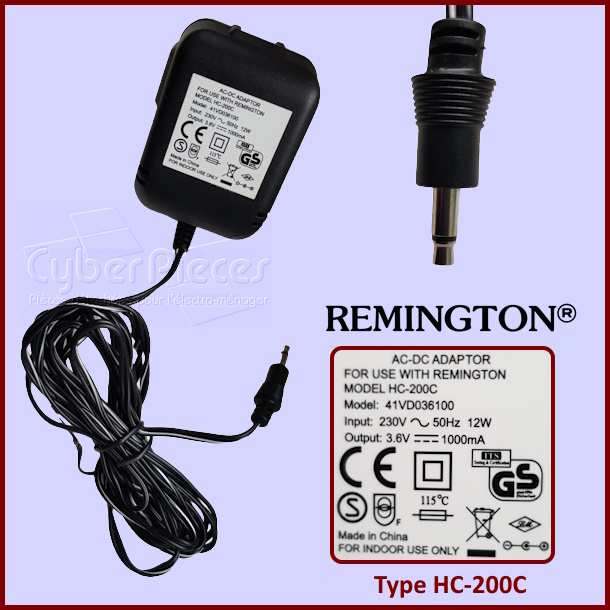 Adaptateur chargeur REMINGTON HC-200C