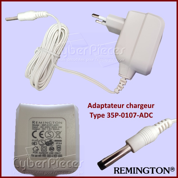 Adaptateur chargeur 35P-0107-ADC Rasoir Remington