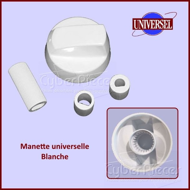 Manette Blanche + Embouts Universel