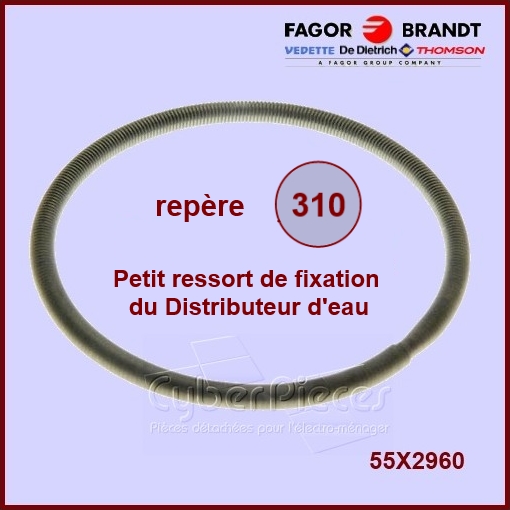 Petit ressort distributeur manchette Brandt WT3227200