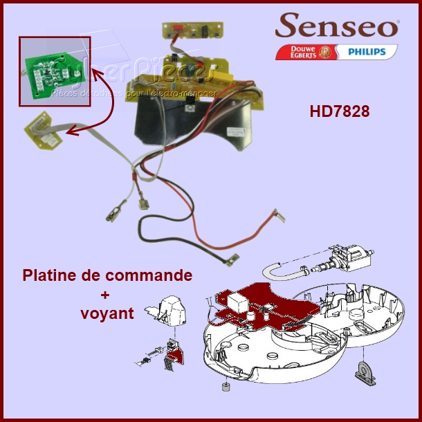 Carte électronique de commande + voyants Senseo - 422225948881