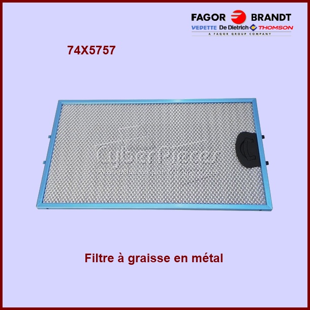 Filtre à graisse en métal 74x5757