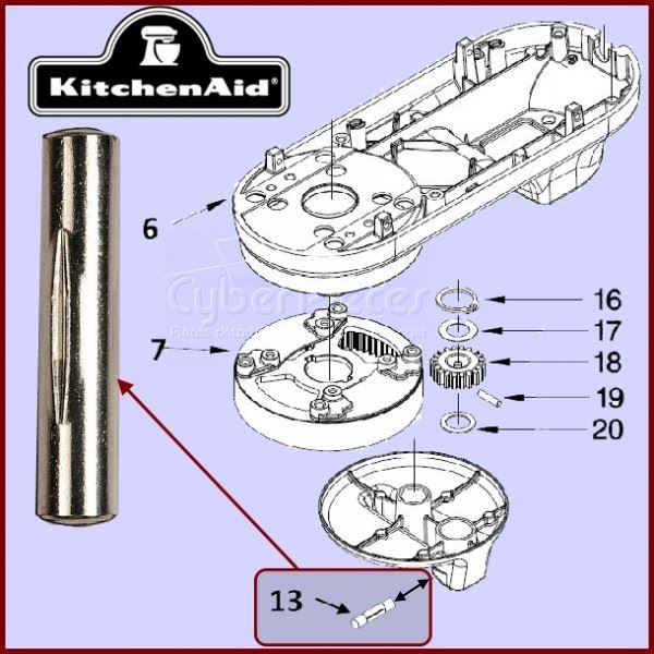 Goupille du planetaire KITCHENAID W10234531