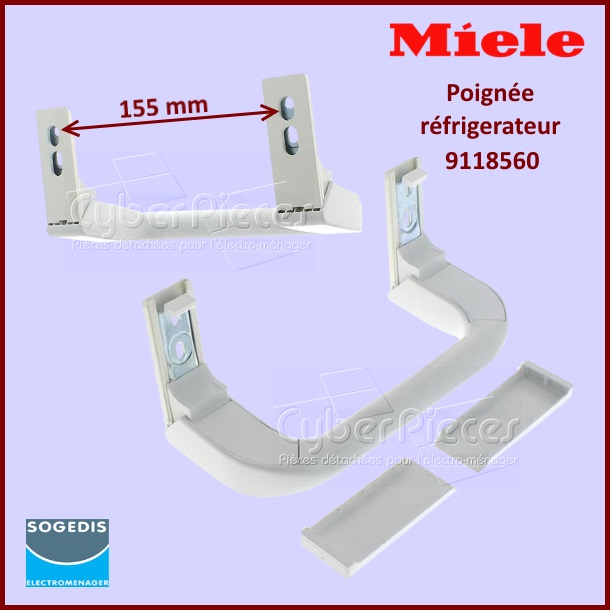Poignée blanche Miele 9118560