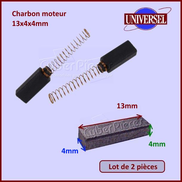 Charbon moteur 13x4x4mm