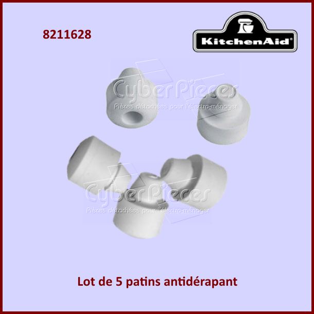 Lot de 5 patins antidérapants Kitchenaid 8211628
