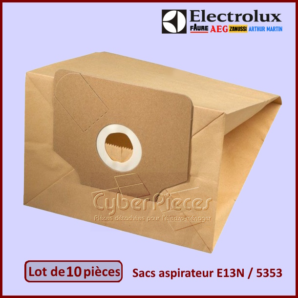 Lot de 10 sacs aspirateur E13N / 5353