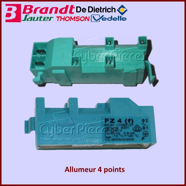 Générateur allumeur 4 points + 2 fils Brandt C660012B3