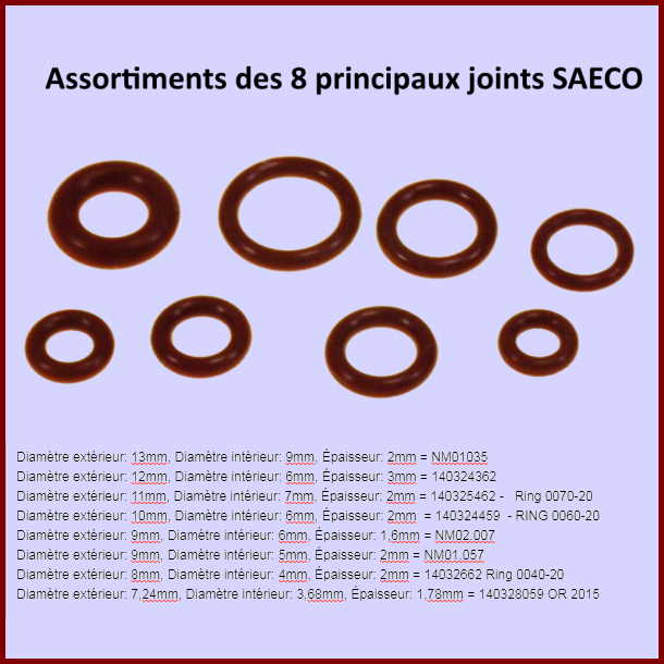 Kit pochette assortiment de joints SAECO