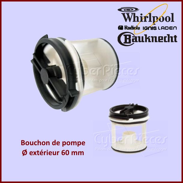 Bouchon de pompe seul Whirlpool 481936078363