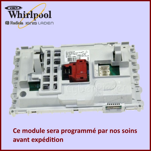 Carte électronique de Puissance Whirlpool 481010438418