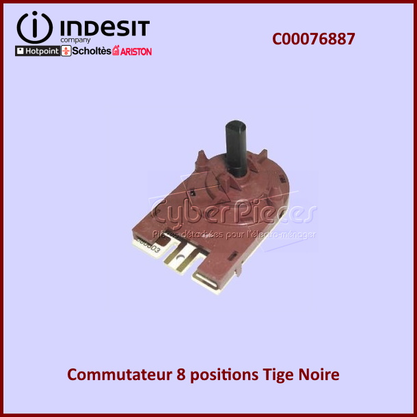 Commutateur 8 positions Tige Noire C00076887