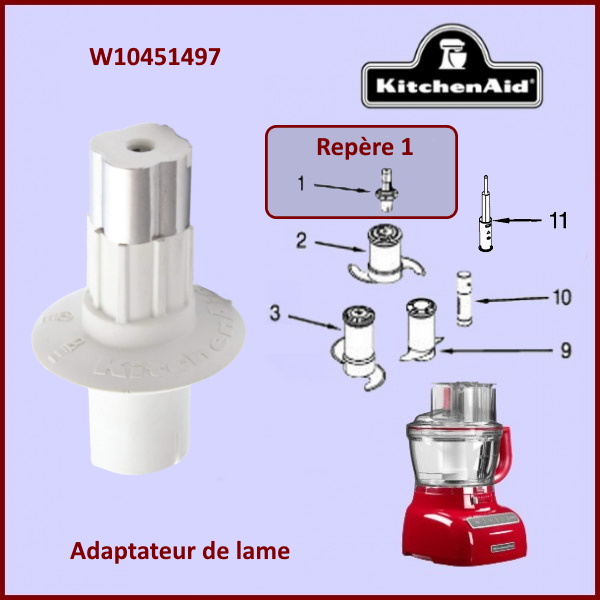 Adaptateur de lame Kitchenaid  W10451497