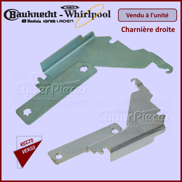 Charnière droite Whirlpool 481241718773