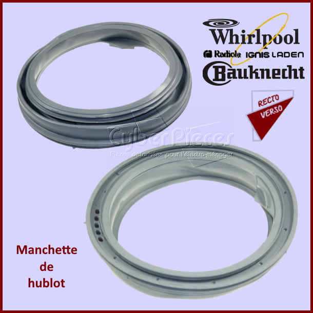 Manchette de hublot Whirlpool 480111100188