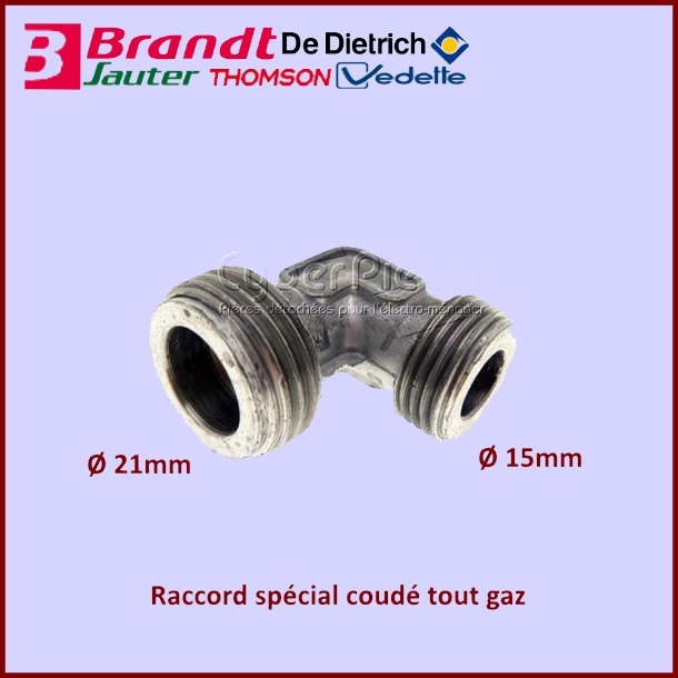 Raccord spécial coudé tout gaz Brandt 79X7782