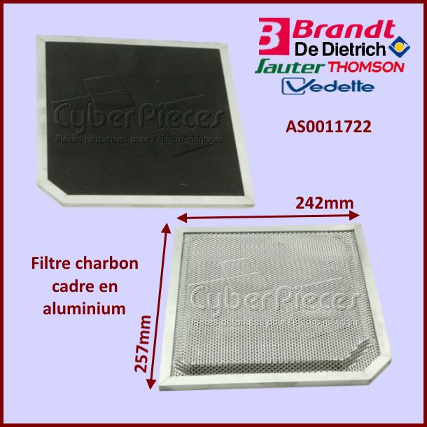 Filtre à charbon CR410 Brandt AS0011722
