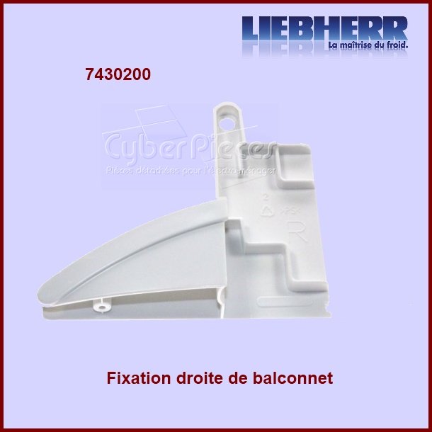Fixation droite tablette de balconnet 7430200