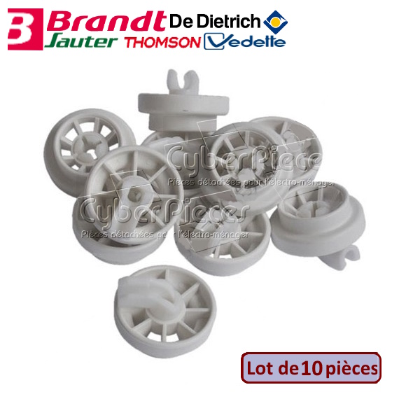 Lot de 10 Roulettes Inférieures Brandt 32X3791