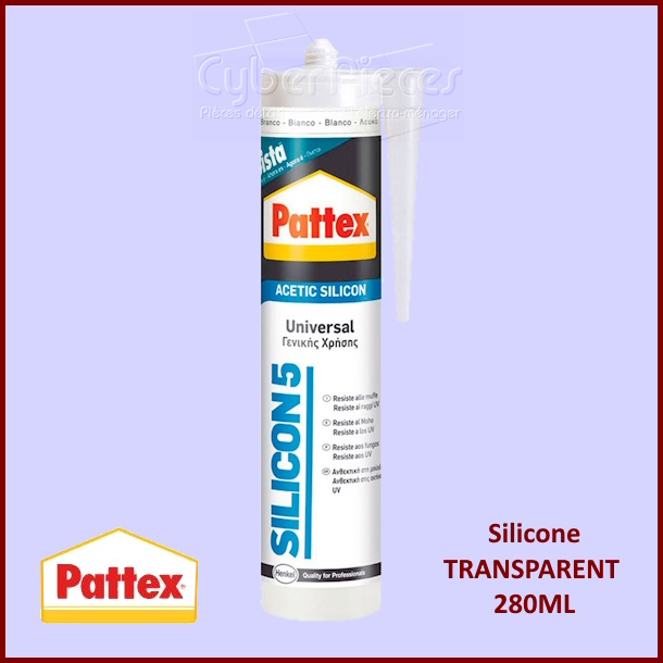 Mastic Silicone TRANSLUCIDE 280ML Pattex