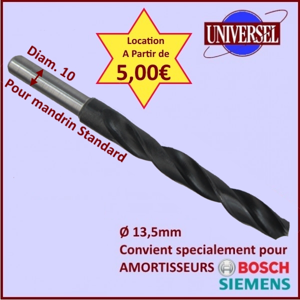 Foret de 13,5mm (spécial Amortisseurs Bosch)