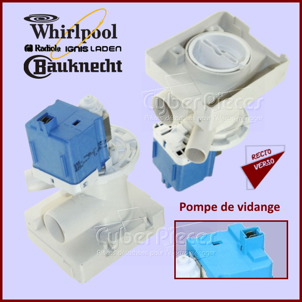 Pompe de vidange Whirlpool 480111101167