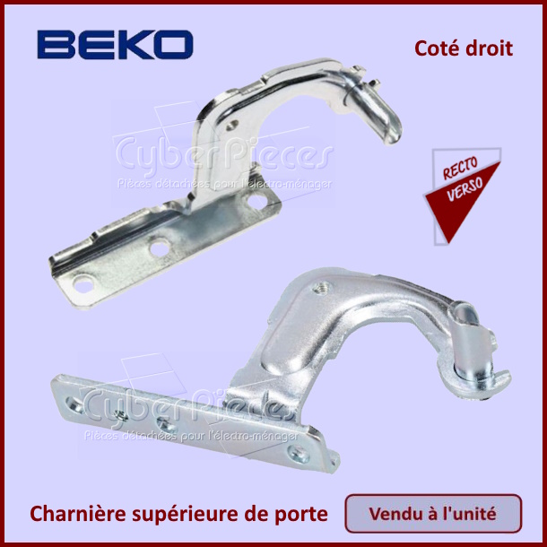Charnière supérieure de porte Beko 4364240100