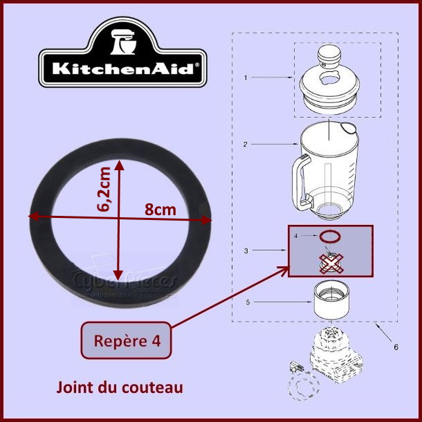 Joint du couteau KITCHENAID 9704204