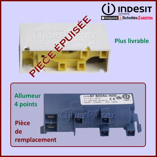 Allumeur 2 Points Indesit C00137116