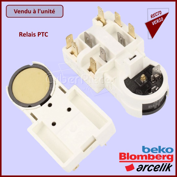 Relais de démarrage PTC Beko 4346040185