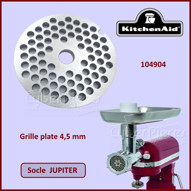Grille plate  trous de 4,5mm Jupiter Kitchenaid 104904