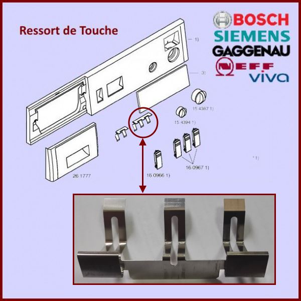 Ressort 3 Touches Bosch 00160968
