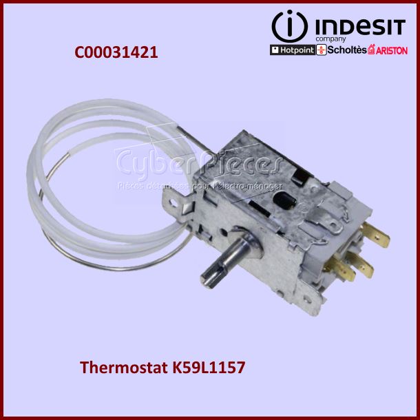 Thermostat K59L1157 Indesit C00031421 - Pièces réfrigérateur & cong...