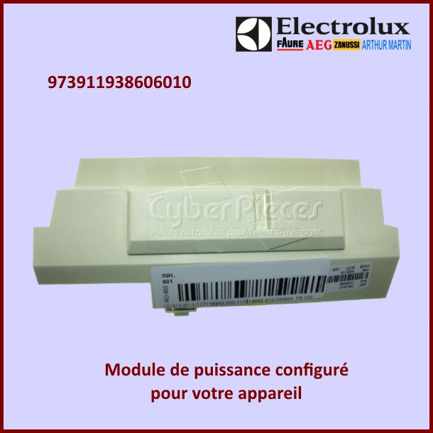 Carte électronique configuré Electrolux 973911938606010