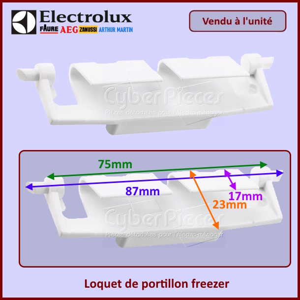 Loquet de portillon freezer Electrolux 140049480019