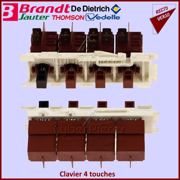 Clavier 4 touches Brandt 31X8580