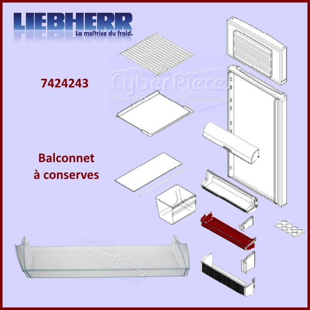 Balconnet à conserves Liebherr 7424243