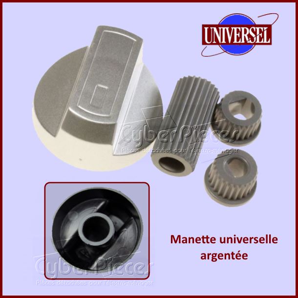 Manette Argentée + Embouts Universels
