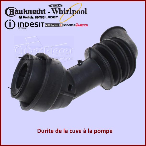 Durite Cuve - Pompe Whirlpool 481253029495