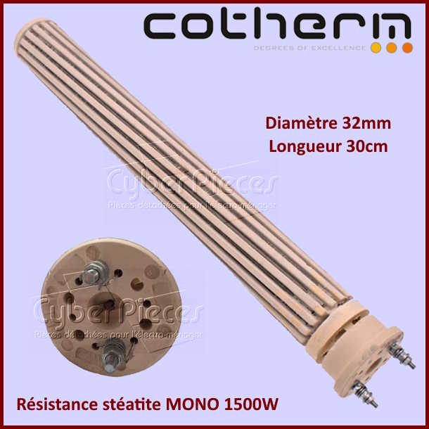 Résistance chauffe-eau stéatite 1500W - MONO - Diam 32mm