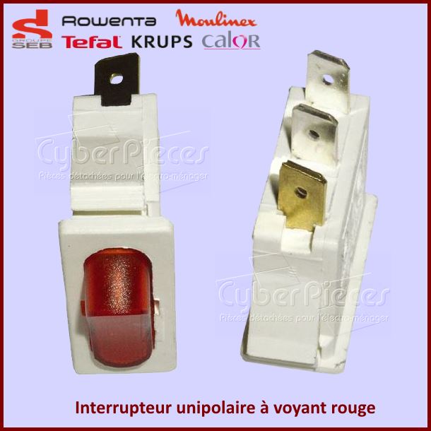 Interrupteur à voyant rouge Seb TS-226250