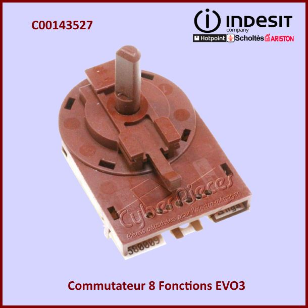 Commutateur 8 Fonctions EVO3 Indesit C00143527