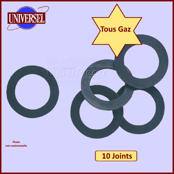 10 Joints en fibre Gaz naturel / butane