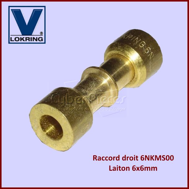 Raccord droit LOKRING 6NKMS00 Laiton - Pièces réfrigérateur & congé...