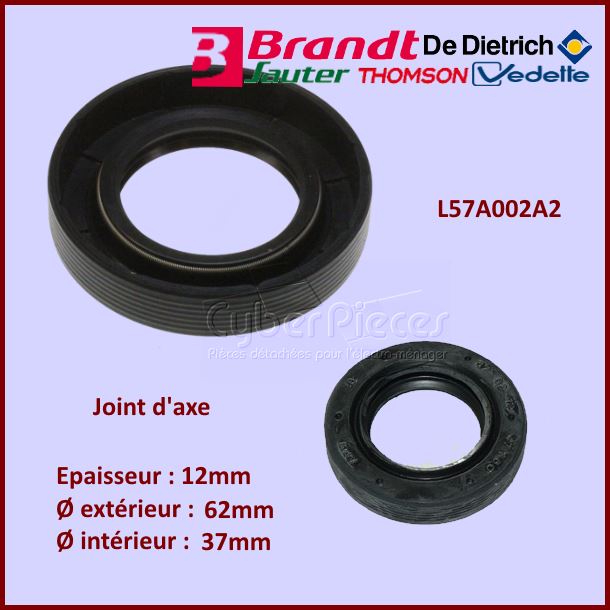 Joint d'axe 62x37x12mm Brandt L57A002A2