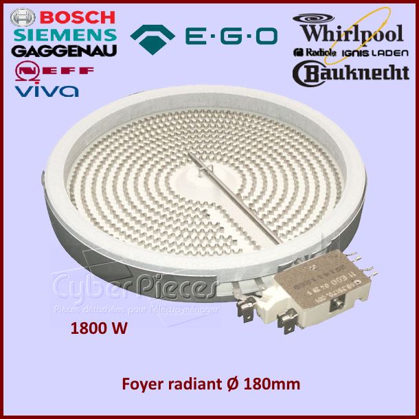 Foyer Radiant 180-200mm - 1700W EGO 1058113032