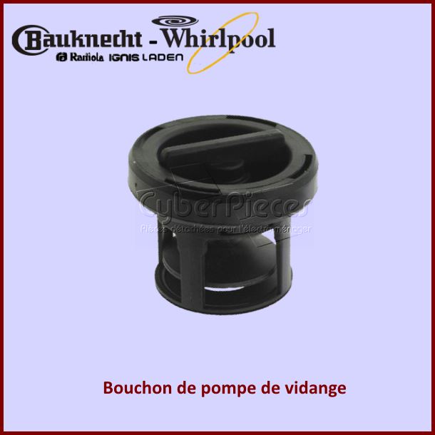 Capot de pompe Whirlpool 481936078227 -  PiÃÂ¨ces machine ÃÂ  laver