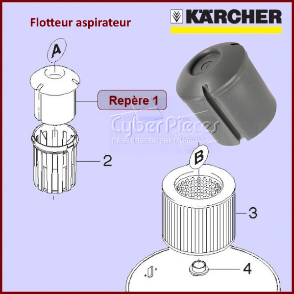 Flotteur Aspirateur Karcher 90379290