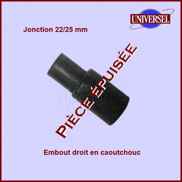 Embout droit tuyau de vidange 22/25mm***Pièce épuisée***