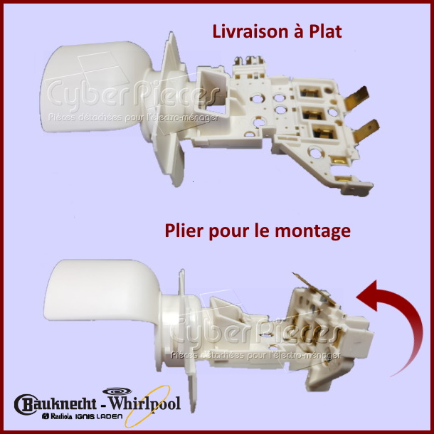 Douille De Lampe Whirlpool 486081500299